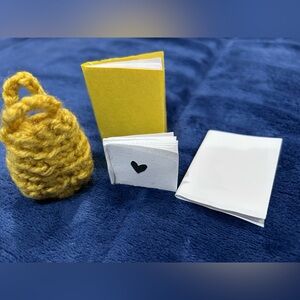 Yellow and White Doll Accessories Set